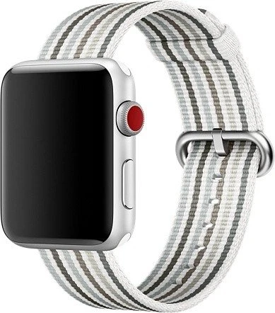 Apple Nylon-Armband gestreift für Apple Watch 42mm grau