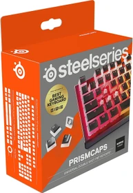 SteelSeries PrismCaps Universal Keycaps, Kunststoff (PBT) Double-Shot, schwarz, 105 Tasten, ISO-DE