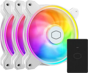 Cooler Master MasterFan MF120 Halo² 3in1 White Edition, 120mm, 3er-Pack