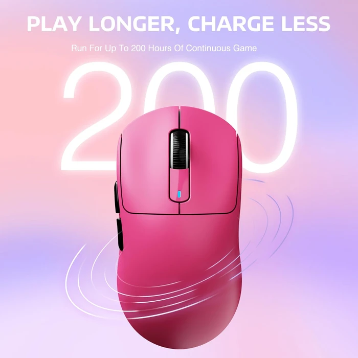 Attack Shark X3 Wireless Gaming Mouse Berry Red, USB/Bluetooth