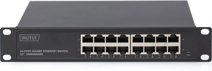 Digitus DN-80 Rackmount Gigabit Switch, 16x RJ-45