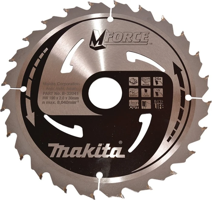Makita M-Force Kreissägeblatt 24Z, 190x2x30mm, 1 Stück