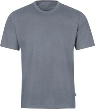 trigema Deluxe Baumwolle T-Shirt kurzarm steingrau/melange (Herren)