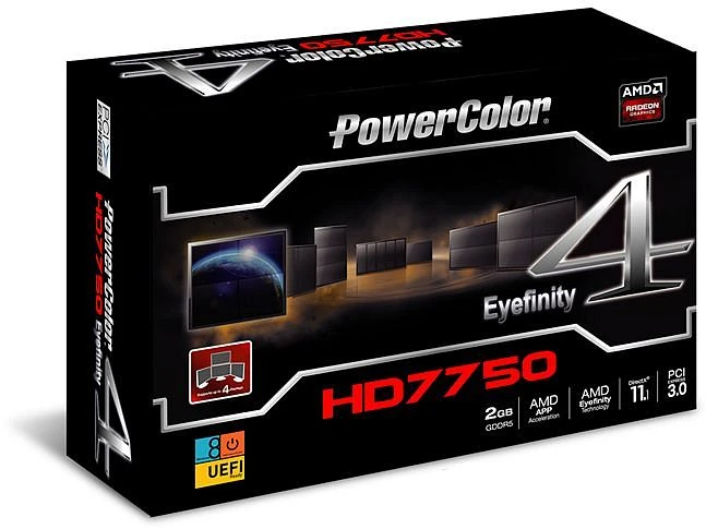 PowerColor Radeon HD 7750 Eyefinity 4 LP Edition, 2GB GDDR5, 4x mDP