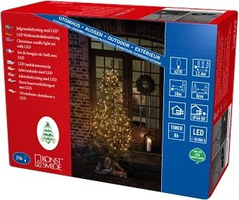 Konstsmide Lichterkette Baummantel 400cm LED 450x warmweiß