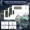 Attack Shark X82PRO HE Magnetic 75% inkl. Spiralkabel, schwarz mit Kontur, LEDs RGB, Outemu White Jade Magnetic, USB/Bluetooth, US Vorschaubild