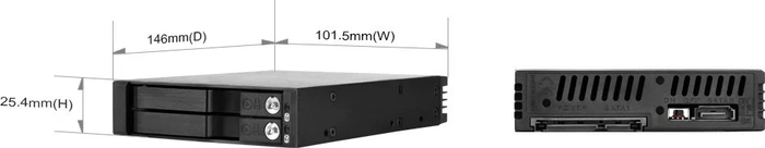 SilverStone Front Panel Storage FS202