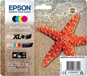 Epson Tinte 603XL schwarz/603 CMY Multipack