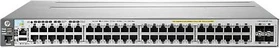 HPE Aruba 3800 48G Rackmount Gigabit Managed Stacking Switch, 48x RJ-45, 4x SFP+, 1080W PoE+ (J9574A / HP E3800-48G-PoE+-4SFP+)