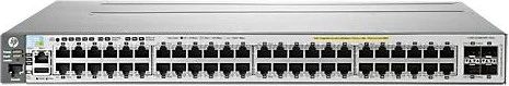 HPE Aruba 3800 48G Rackmount Gigabit Managed Stacking Switch, 48x RJ-45, 4x SFP+, 1080W PoE+