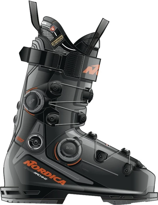 Nordica Speedmachine 3 Boa DD 130 GW schwarz/anthrazit/rot (Modell 2025/2026)