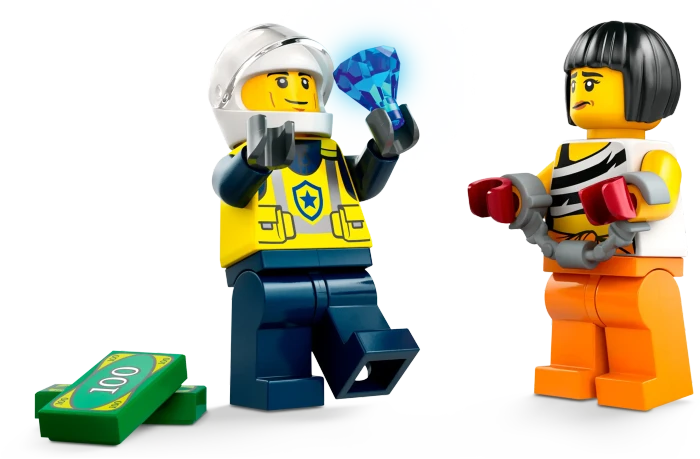 LEGO City - Verfolgungsjagd mit Polizeiauto und Muscle Car