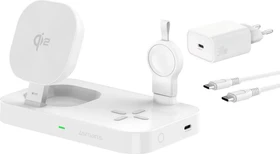 4smarts Qi2 Ladestation Trident mit Charger für Samsung Watch weiß