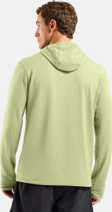 Odlo Essentials Thermal Hoodie Laufshirt langarm shadow lime (Herren)