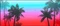 Cherry Xtrfy GP5 Miami XL Gaming Mauspad, 920x400mm, Palmen-Motiv blau/rot Vorschaubild