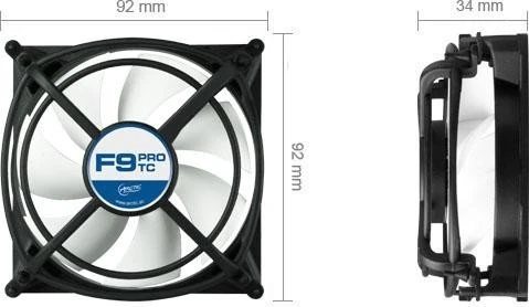 ARCTIC F9 Pro TC, 92mm