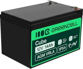 Green Cell AGM Batterie 12V, 14Ah