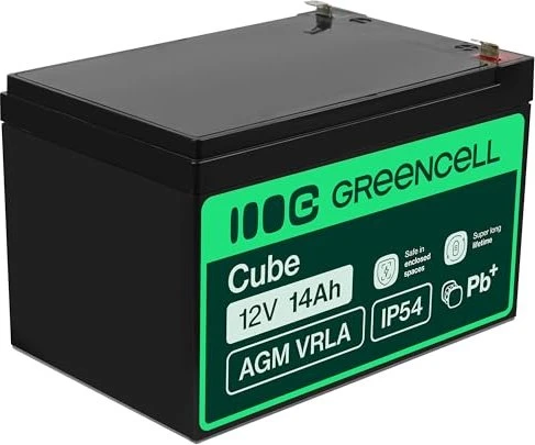 Green Cell AGM Batterie 12V, 14Ah