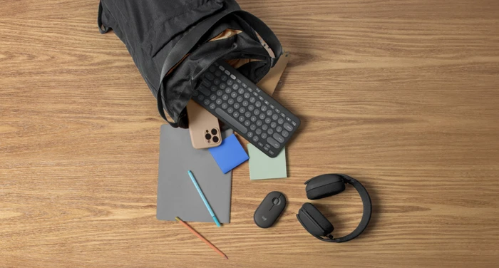 Logitech Pebble 2 Combo for Mac schwarz/grau, Logi Bolt, USB/Bluetooth, DE