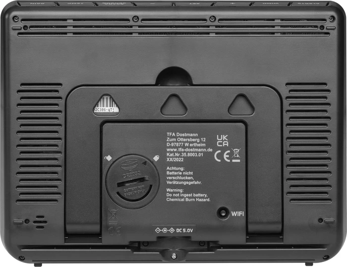 TFA Dostmann WLAN View Pro Funkwetterstation schwarz, digital