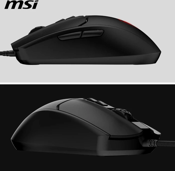 MSI Forge GM100 Gaming Mouse schwarz, USB