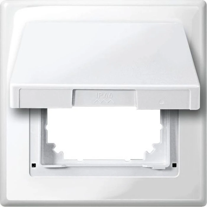 Merten System M M-SMART Schutzabdeckung IP44, polarweiß