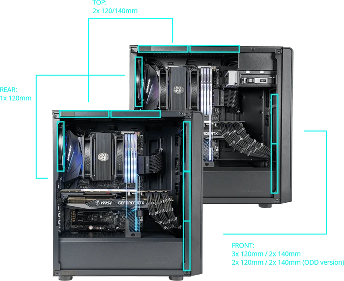 Cooler Master Elite 500 ODD, schwarz, mit 5.25" Schacht