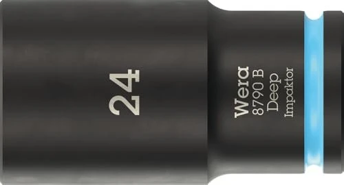 Wera 8790 B Impaktor Deep Außensechskant Steckschlüssel 3/8", 24x63mm