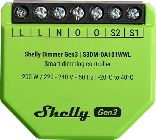 Shelly Dimmer Gen3, Dimmaktor