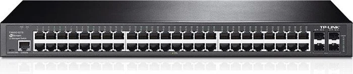 TP-Link T2600G JetStream Rackmount Gigabit Managed Switch, 48x RJ-45, 4x SFP (T2600G-52TS (TL-SG3452))