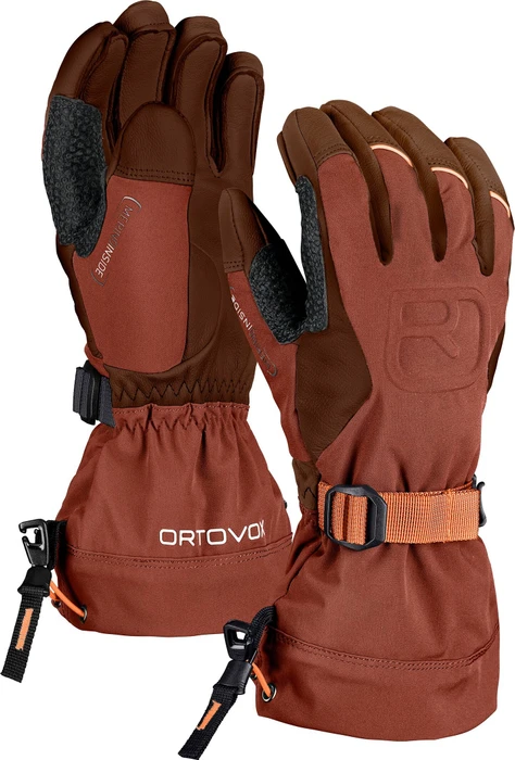 Ortovox Merino Freeride Skihandschuhe clay orange (Herren)