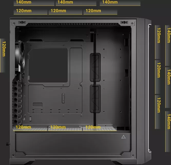 Antec Performance 1 FT, Glasfenster