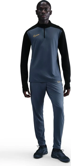 Nike Academy Dri-FIT Football 1/4-Zip Funktionsshirt langarm diffused blue/black/university gold (Herren)