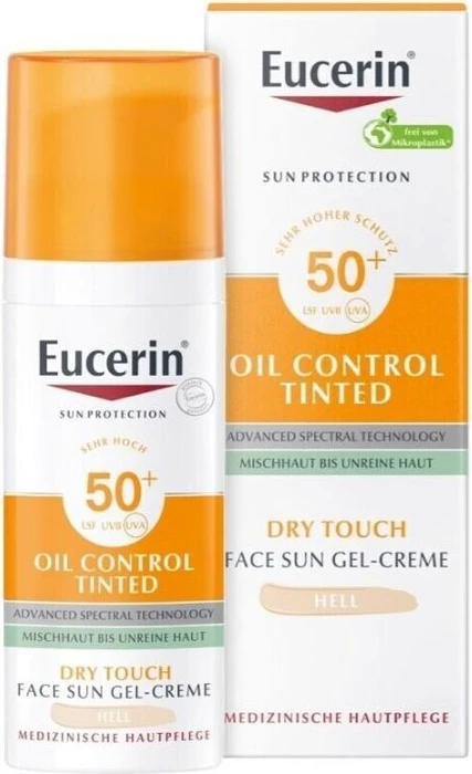 Eucerin Photoaging Control Tinted Face Sun Gel-Creme hell LSF50+, 50ml