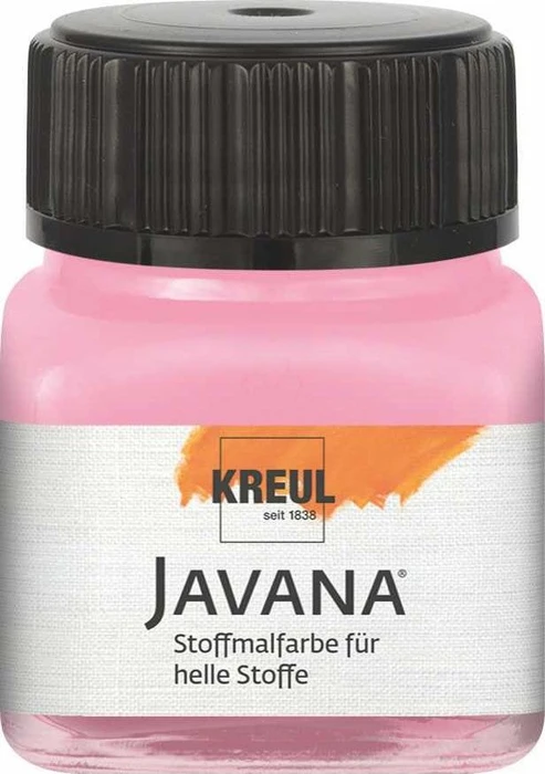 Kreul Javana Stoffmalfarbe für helle Stoffe, rosa, 20ml
