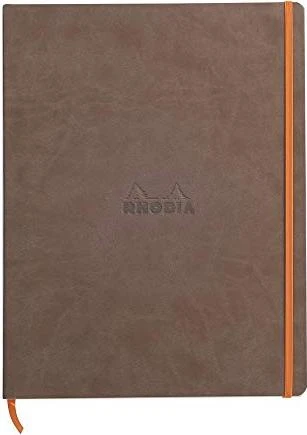 Rhodia Boutique Cahier, A4+, liniert, Softcover, braun, 80 Blatt