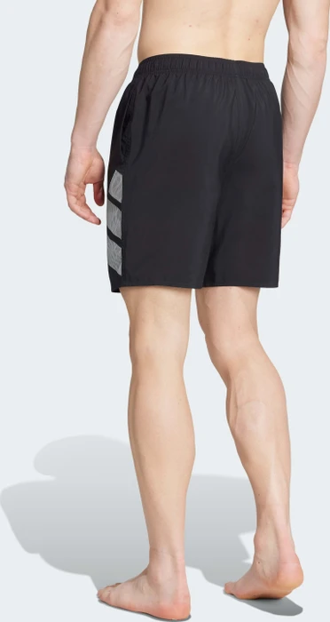 adidas Big Bars 8 Zoll Badeshorts schwarz/weiß (Herren)