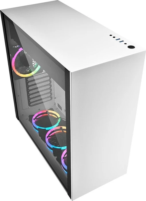 Sharkoon Pure Steel RGB White, Glasfenster