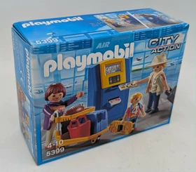 playmobil City Action Familie am Check-in Automat