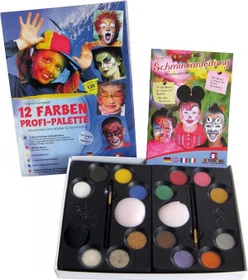 Eulenspiegel 12 Farben Profi-Palette Schminkset