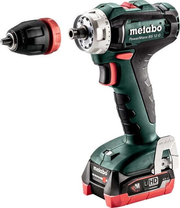 Metabo PowerMaxx BS 12 Q Akku-Bohrschrauber inkl. Koffer + 2 Akkus 4.0Ah