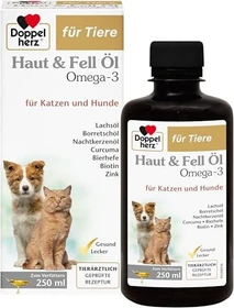 Doppelherz für Tiere Haut & Fell Öl für Katzen und Hunde, 250ml