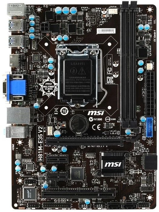 MSI H81M-E35 V2 (Intel 1150)