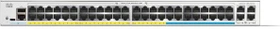 Cisco Catalyst 1300 Rackmount Gigabit Managed Switch, 48x RJ-45, 4x SFP+, 740W PoE+ (C1300-48MGP-4X)