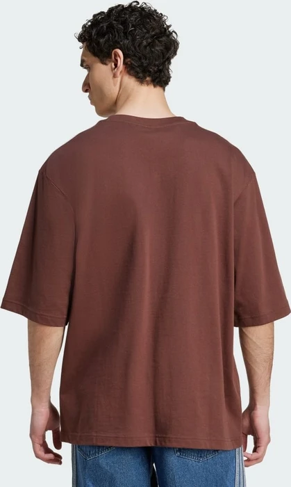 adidas Adicolor Oversized T-Shirt kurzarm auburn/off white (Herren)