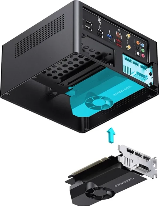 Jonsbo NV10, schwarz, Mini-ITX