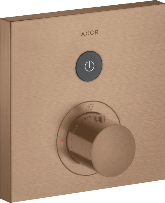 Hansgrohe AXOR ShowerSelect Thermostat Unterputz eckig für 1 Verbraucher brushed red gold