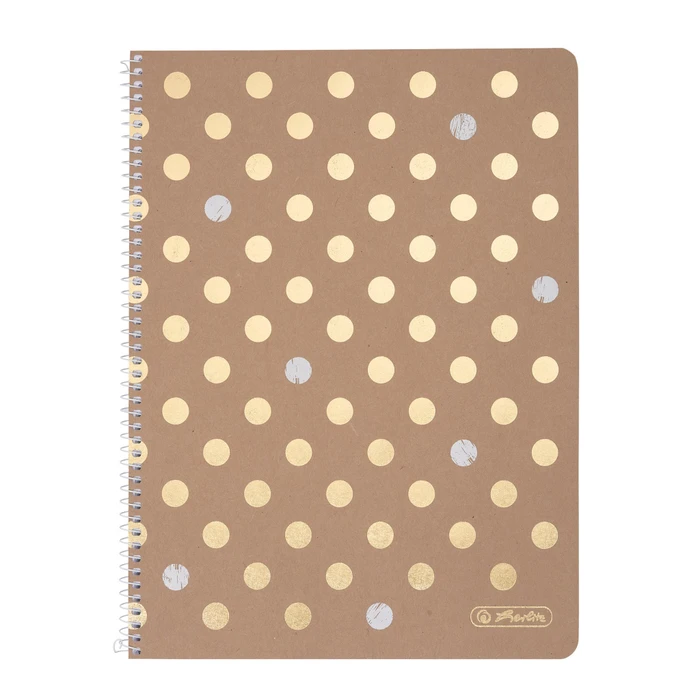 Herlitz Spiralblock to go, A4, kariert, Pure Glam, 80 Blatt