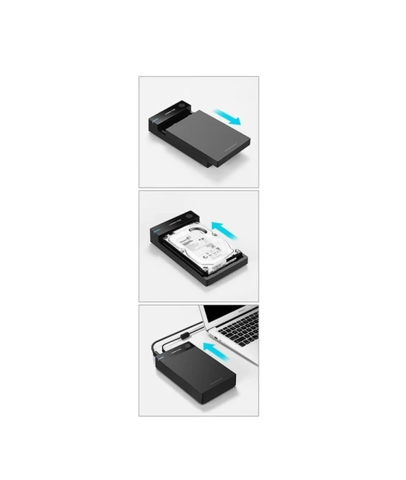 Ugreen Festplattengehäuse 3.5", USB-B 3.0