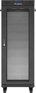Lanberg 19" Rackschrank 32HE, LCD, freistehend, Flat Pack, Gitternetztür, IP20, RAL 9004, 600mm tief